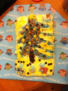 Greg's Christmas themed cake of love and joy