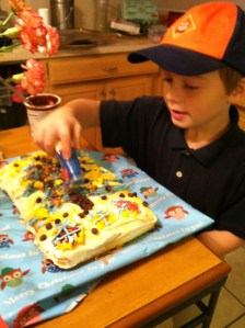 Even after I took the pictures, they kept coming back and sprinkling on "just a little bit" more.