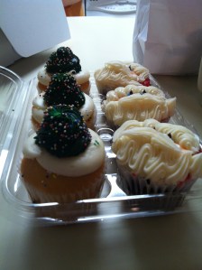 Super cute cupcakes April's bakery made for us.