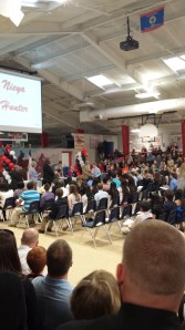 David receives his certificate of induction into the NJHS