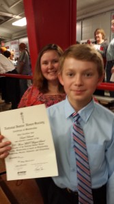 My NJHS member and I during the reception