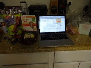 Looking up recipes for fancy food our families would not eat.