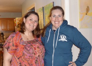 Just before leaving, Steph came over to my house to visit Nick and the kids and we finally got a picture together.