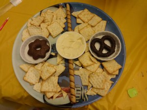 All our snacks came from a Christmas present from Grandma