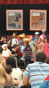 During the program: Greg was on the back row anyway.